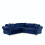 MN Furniture (Blue ) Modern Plush Velvet Luxury Corner Sofa - 4 Colors 2