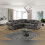 MN Furniture (Grey) Modern Plush Velvet Luxury Corner Sofa - 4 Colors 1