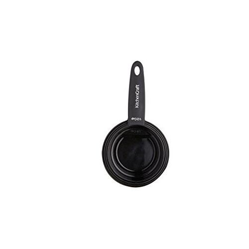 KitchenCraft Nesting Magnetic Set of 4 Measuring Cups - Black 1