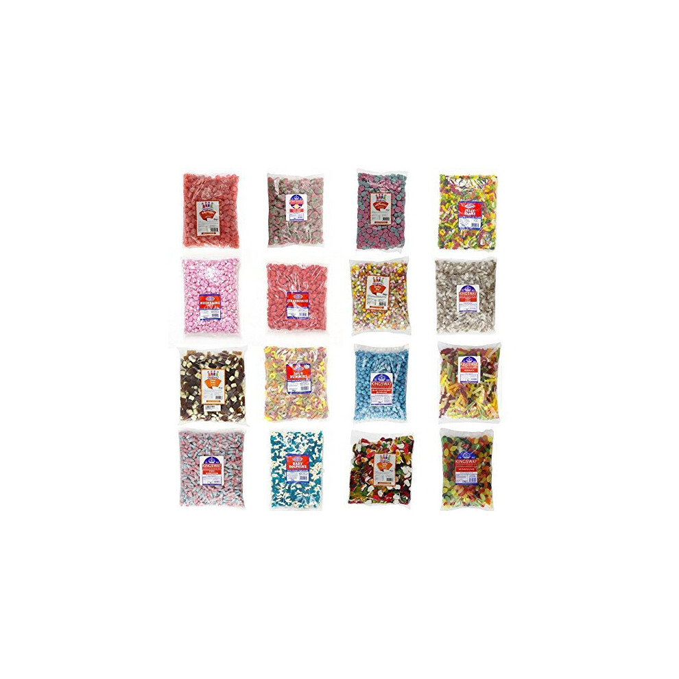 Sweets Toffee & Chocolates Kingsway Candy Sweets - Over 300 Different Sweets & Weights To Choose From (Lemon Bon Bons, 500G)