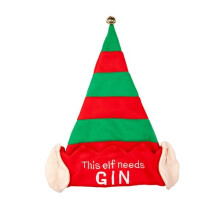 "This Elf Needs Gin" - Christmas Hat