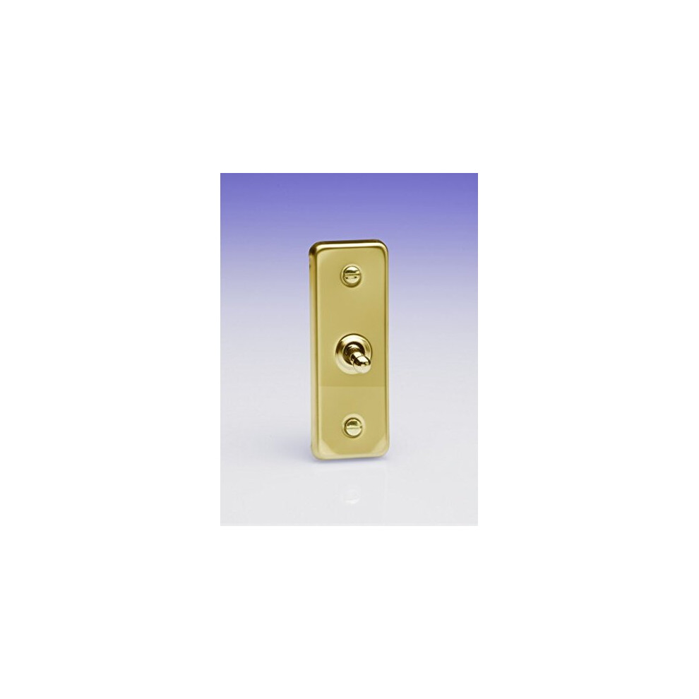 Varilight 1 Gang 10 Amp 1 Or 2 Way Toggle Architrave Switch Victorian Brass 5021575968927