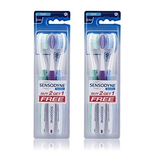 Sensodyne 2 Sensodyne Sensitive Toothbrush Soft Sensitive Teeth - (Pack of 3)