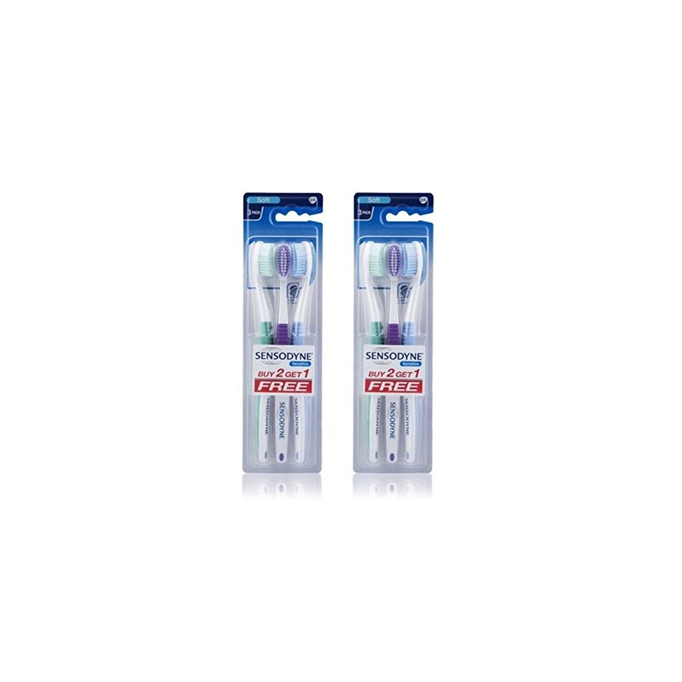 Sensodyne 2 Sensitive Toothbrush Soft Sensitive Teeth - (Pack Of 3)
