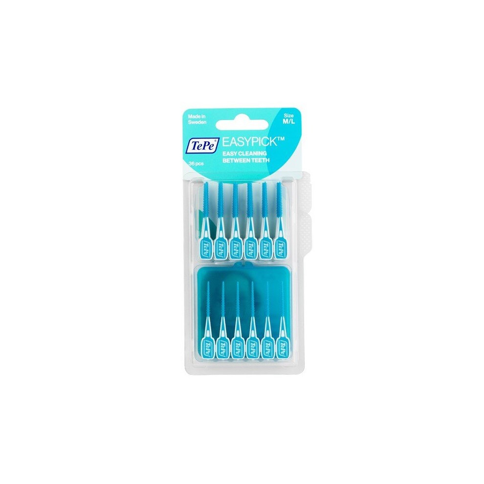 TePe EasyPick Interdental Toothpicks - M/L - 36 Picks in 2 Pack-Refill