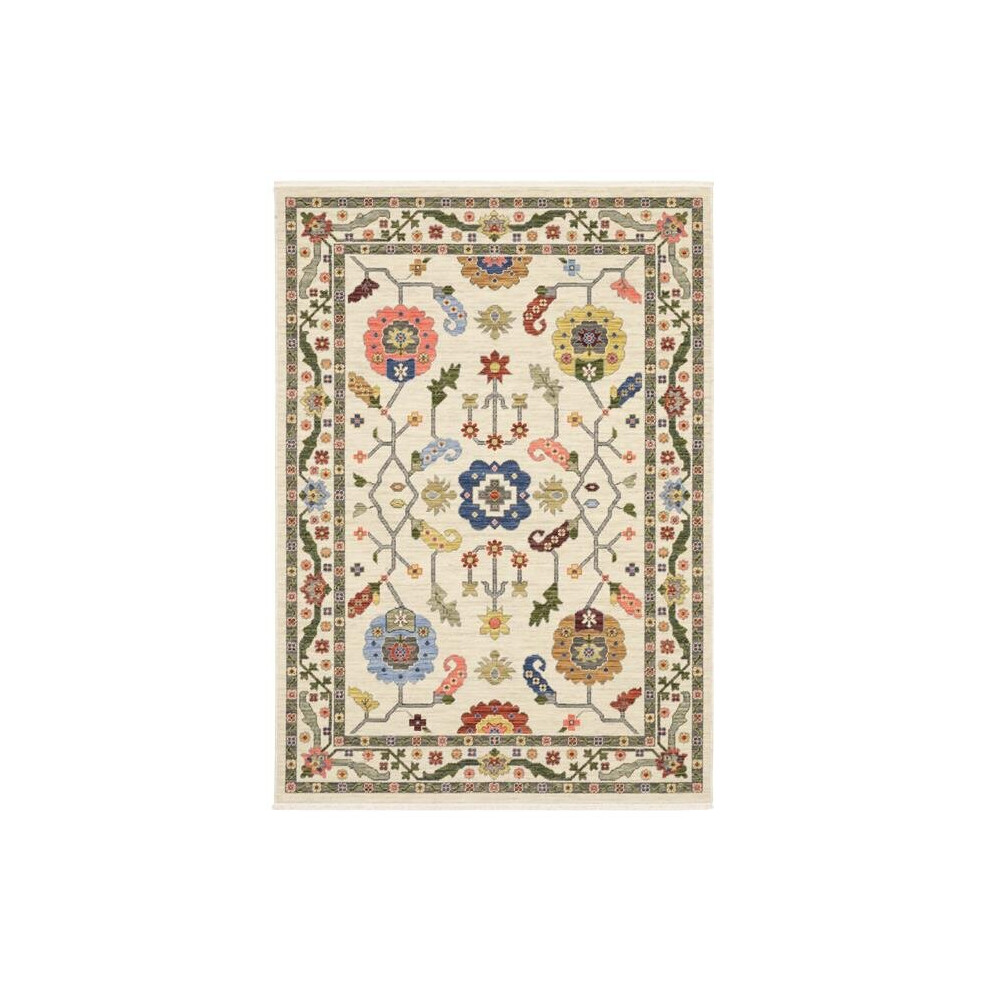 Oriental Weavers L5506W060092ST 2 x 3 ft. Luca Traditional Power Loomed Rectangle Rug, Ivory