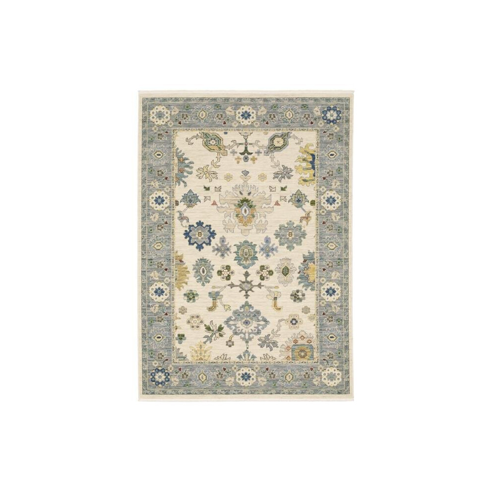 Oriental Weavers L846H1060092ST 12 x 3 ft. Luca Traditional & Casual Power Loomed Rectangle Rug, Ivory