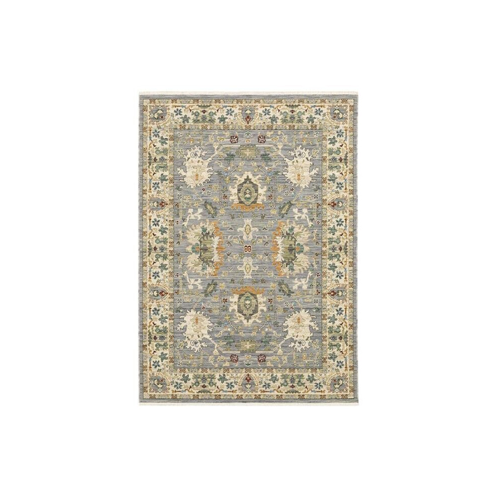 Oriental Weavers L2063L060092ST 2 x 3 ft. Luca Traditional Power Loomed Rectangle Rug, Blue