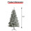 AAMEN 7ft Artificial Snowy Christmas Tree, Christmas Decorations 8