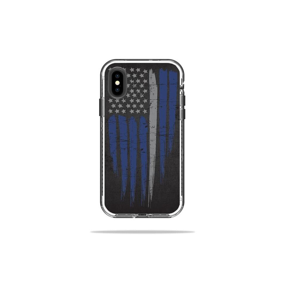 MightySkins LIFNIPX-Thin White Line Skin Decal for LifeProof NEXT iPhone X or XS Case - Thin White Line-image-OPC-PB5KJVS-NEW