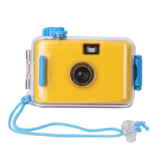 Mini waterproof children's camera vintage waterproof camera yellow
