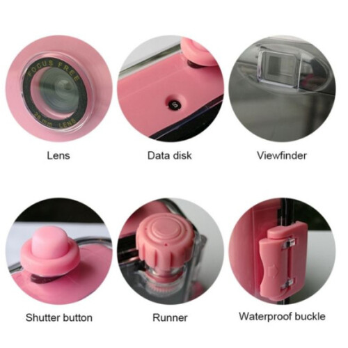Mini waterproof children's camera vintage waterproof camera yellow 1