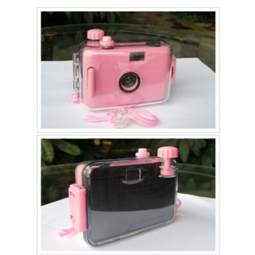 Mini waterproof children's camera vintage waterproof camera yellow 2