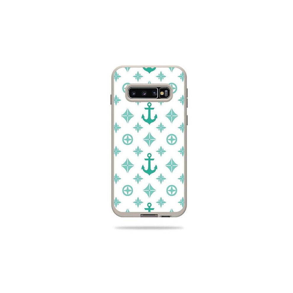 MightySkins LIFSAG10PL-Teal Designer Skin Decal Wrap for LifeProof Fre Case Samsung Galaxy S10 Plus Sticker - Teal Designer-image-OPC-PB5M5YK-NEW