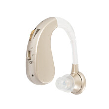 (Gold) USB Rechargeable Mini Digital Sound Amplifier Hearing Aid