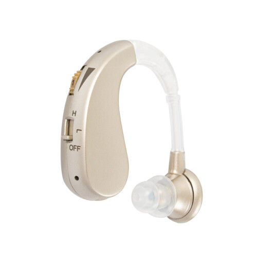 (Gold) USB Rechargeable Mini Digital Sound Amplifier Hearing Aid
