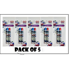 (PACK OF 5) BINGO DABBER MULTI-COLOURED PENS FOR BINGO TICKETS