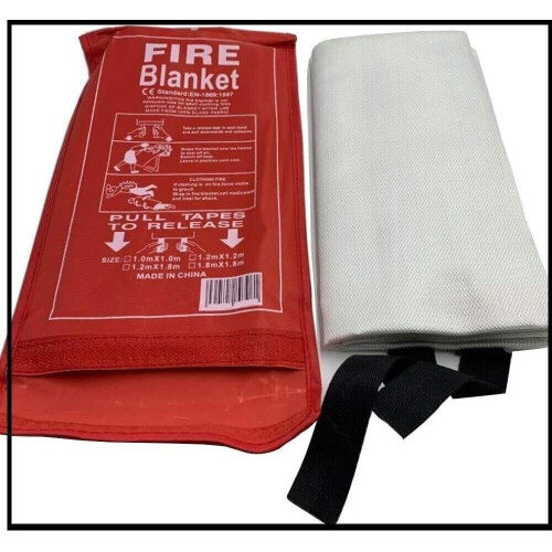 Fire Blanket Flame Safety Cover For Emergency Caravan, Kitchen 1