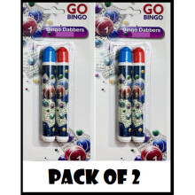 (PACK OF 2) BINGO DABBER MULTI-COLOURED PENS FOR BINGO TICKETS