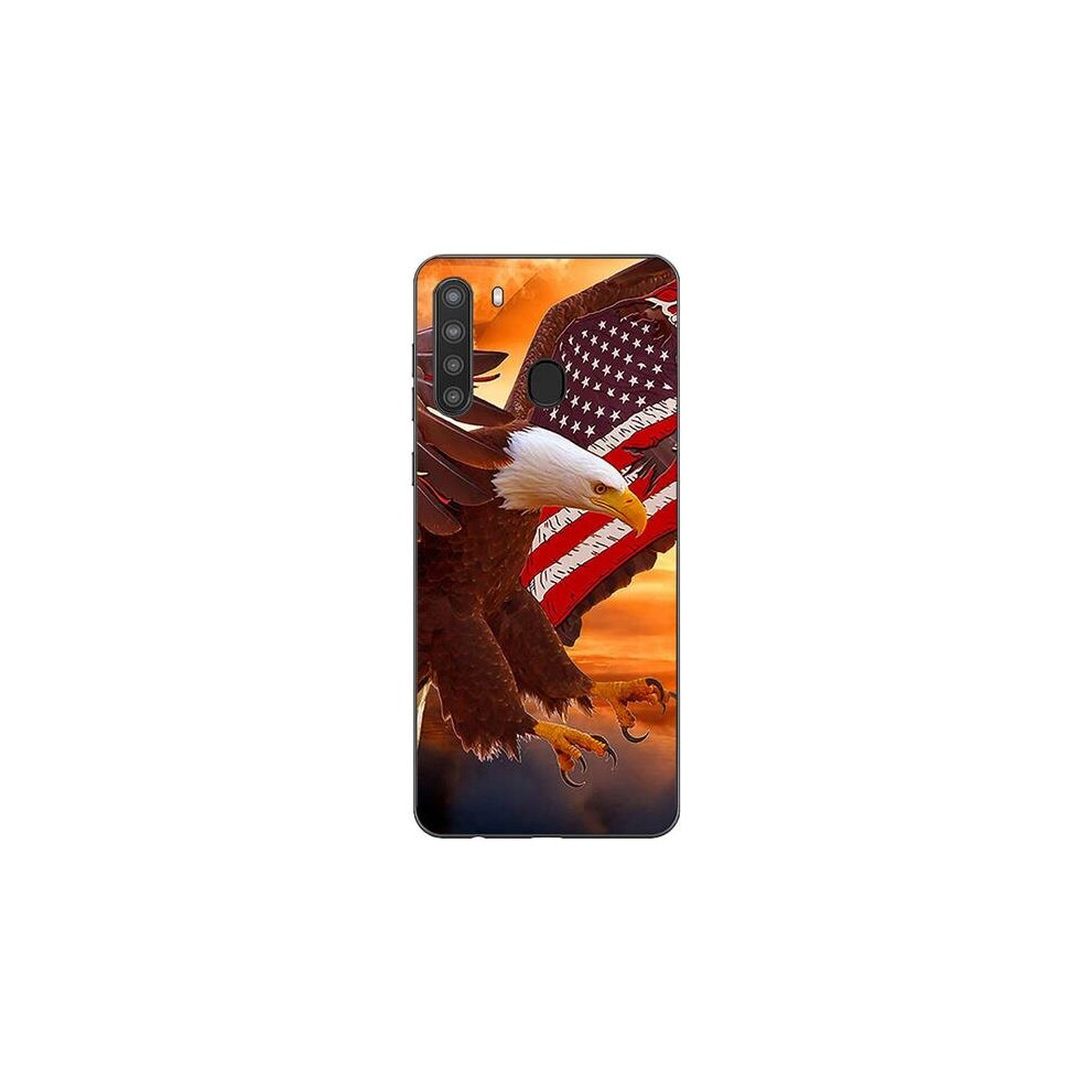 MightySkins SAGA21-Bald Eagle Skin Decal Wrap for Samsung Galaxy A21 Sticker - Bald Eagle-image-OPC-PB5MDPF-NEW