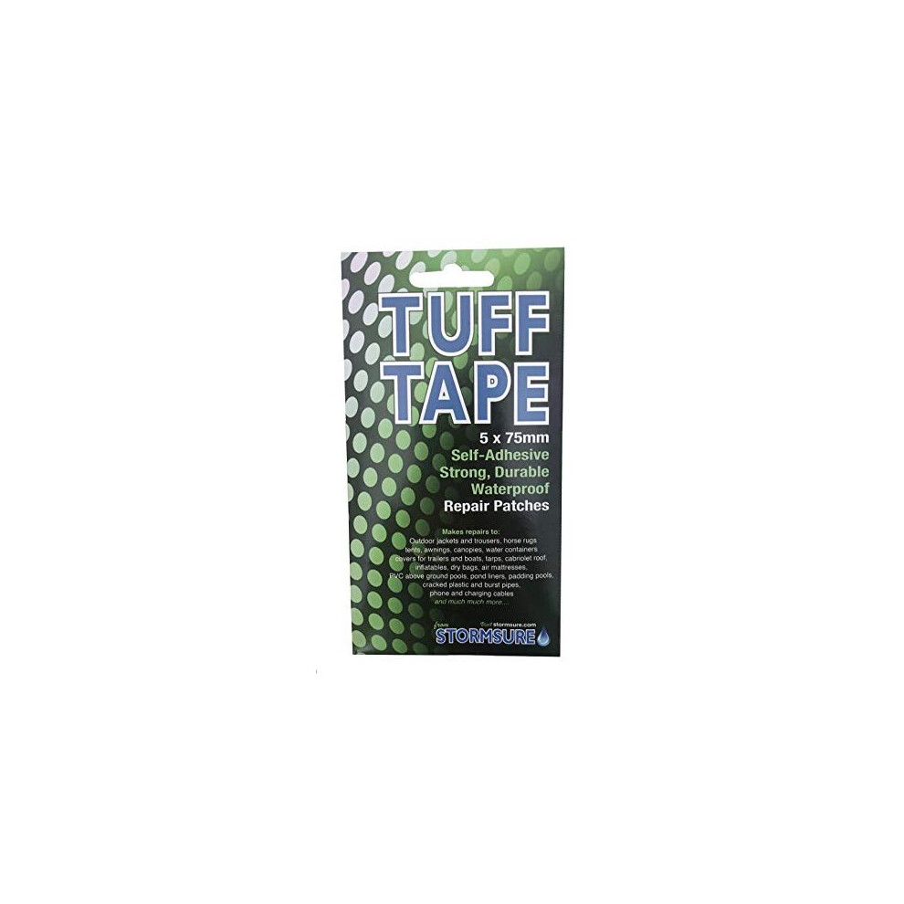 Tuff Tape Self Adhesive Repair Patches 5-Pack 75Mm 4260480060062
