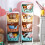 Toy Storage Basket Children's Organiser Mobile 4 layer Plastic Trolley 4