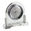 WIDDOP and Co. Modern Stylish Glass & Silver Two Tone Quartz Arched Design Mantel Clock 1