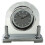 WIDDOP and Co. Modern Stylish Glass & Silver Two Tone Quartz Arched Design Mantel Clock 2