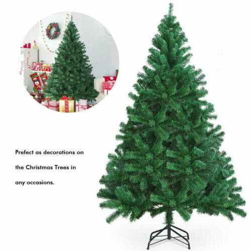 8FT Green Artificial Christmas Tree Xmas Decoration Noel