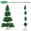 8FT Green Artificial Christmas Tree Xmas Decoration Noel 3