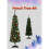 AAMEN 6ft Artificial Pencil Christmas Tree With Folding Metal Stand 368 Tips 7