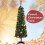 AAMEN 6ft Artificial Pencil Christmas Tree With Folding Metal Stand 368 Tips 3