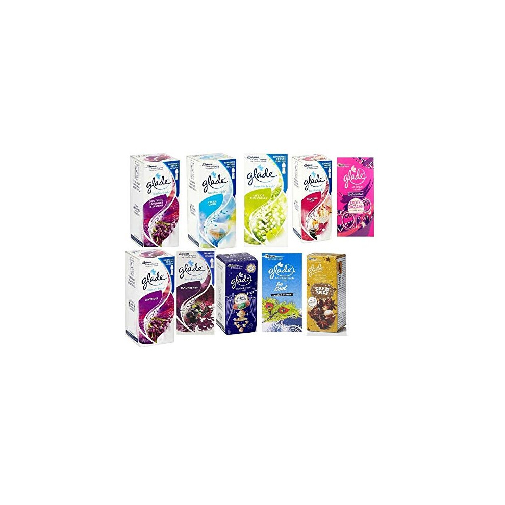 Glade 6 x TOUCH N FRESH REFILL'S 10ML - Random Mix