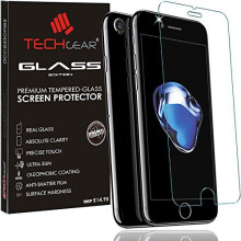 TECHGEAR GLASS Edition Compatible with iPhone 8, iPhone 7 4.7", Tempered Glass Screen Protector Cover [2.5D Round Edge] [9H Hardness] [Crystal