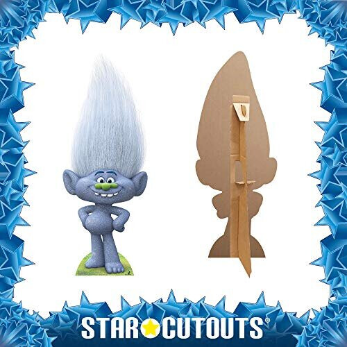 STARL CUT OUTS Glittery Grey Troll Guy Diamond, Multi-Colour 2