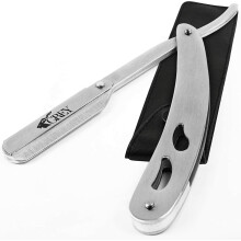 Straight Razor Matte Finish Silver | Cut Throat Razor Straight Edge
