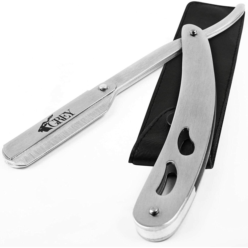 Straight Razor Matte Finish Silver | Cut Throat Razor Straight Edge-image-OPC-PB5MGXH-NEW