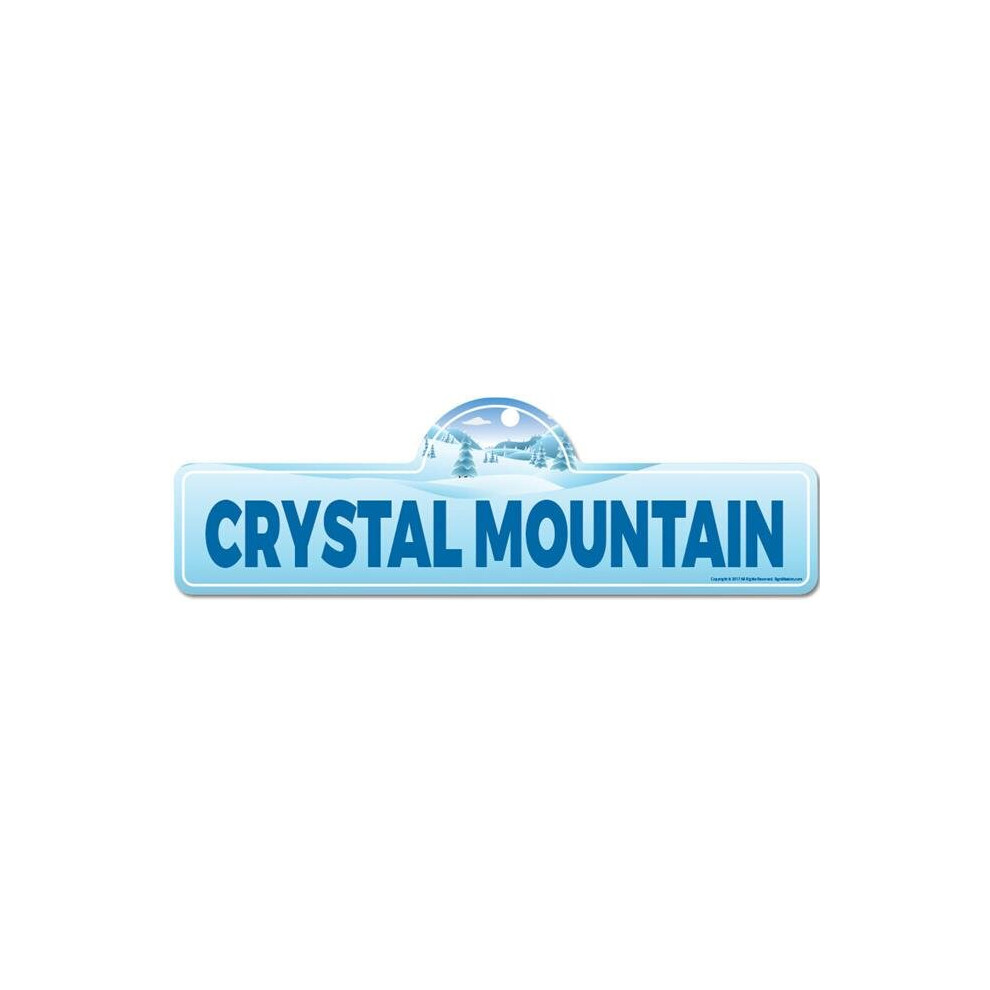 SignMission P-720 Crystal Mountain Crystal Mountain Street Sign-image-OPC-PB5MQ9M-NEW