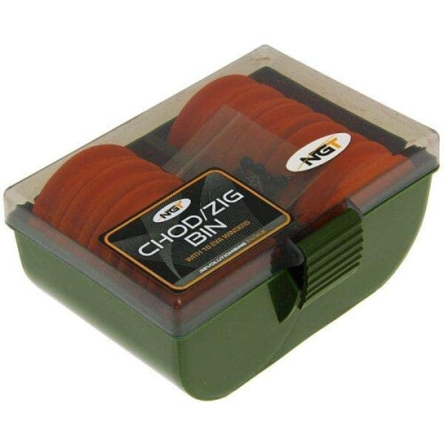 NGT NGT Chod/Zig Bin with 10 Eva Winders - Green, One Size 1