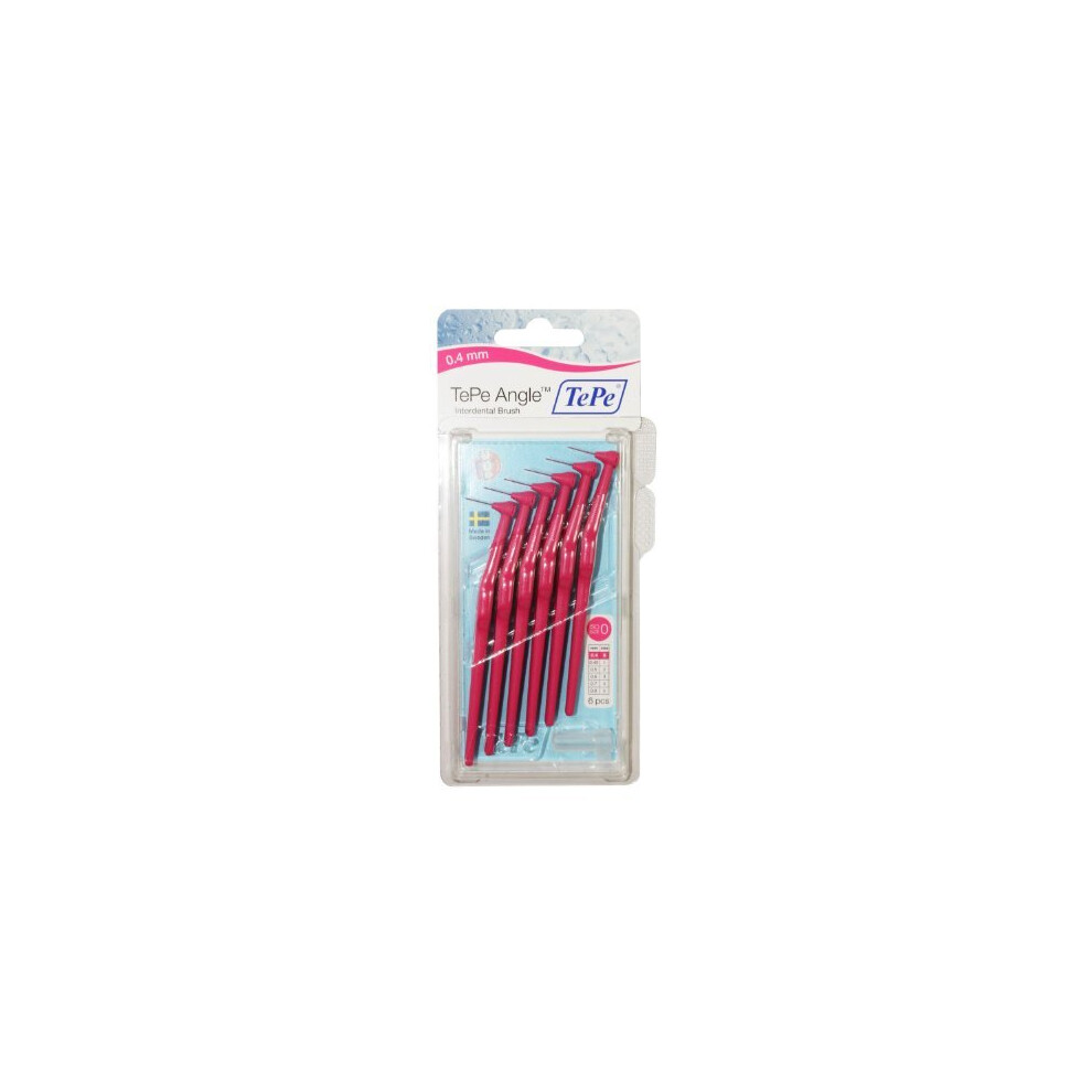 TePe Interdental Brush Angle - Pink 0.4mm by TePe Oral Health Care, Inc.