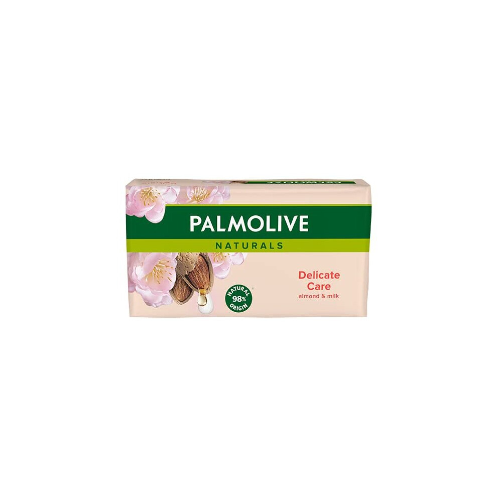 PALMOLIVE - Pain de Savon - Naturals Delicate Care Lait d'amande - 4x90g