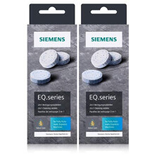 Siemens EQ.series Cleaning Tablets, 22 g, TZ80001A - For the Best Aroma (Pack of 2)