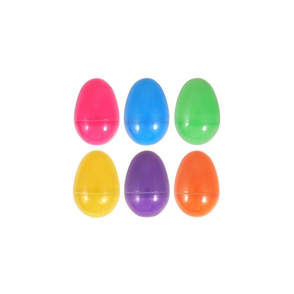 24 x Large Assorted Colour Fillable Plastic Surprise Easter Eggs - Fill With Easter Hunt Gifts And Chocolate