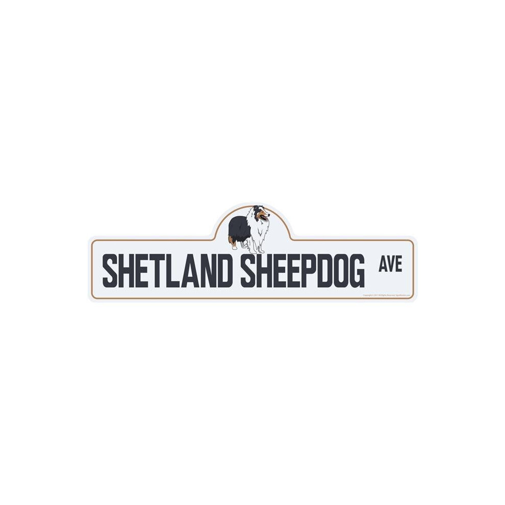 SignMission P-720 Shetland Sheepdog 20 in. Shetland Sheepdog Street Sign-image-OPC-PB5MSTC-NEW