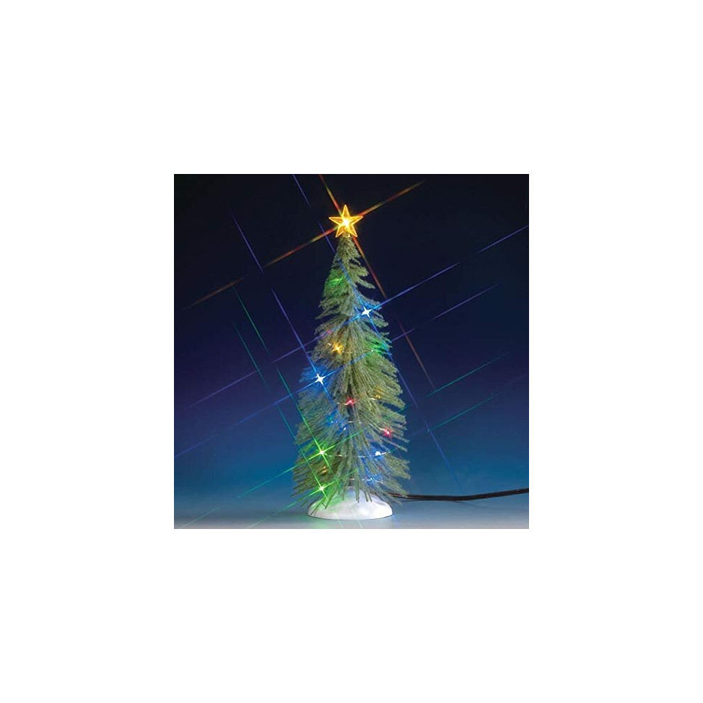Lemax Christmas Village Accessory: Multi Light Spruce Tree (Large), Resin