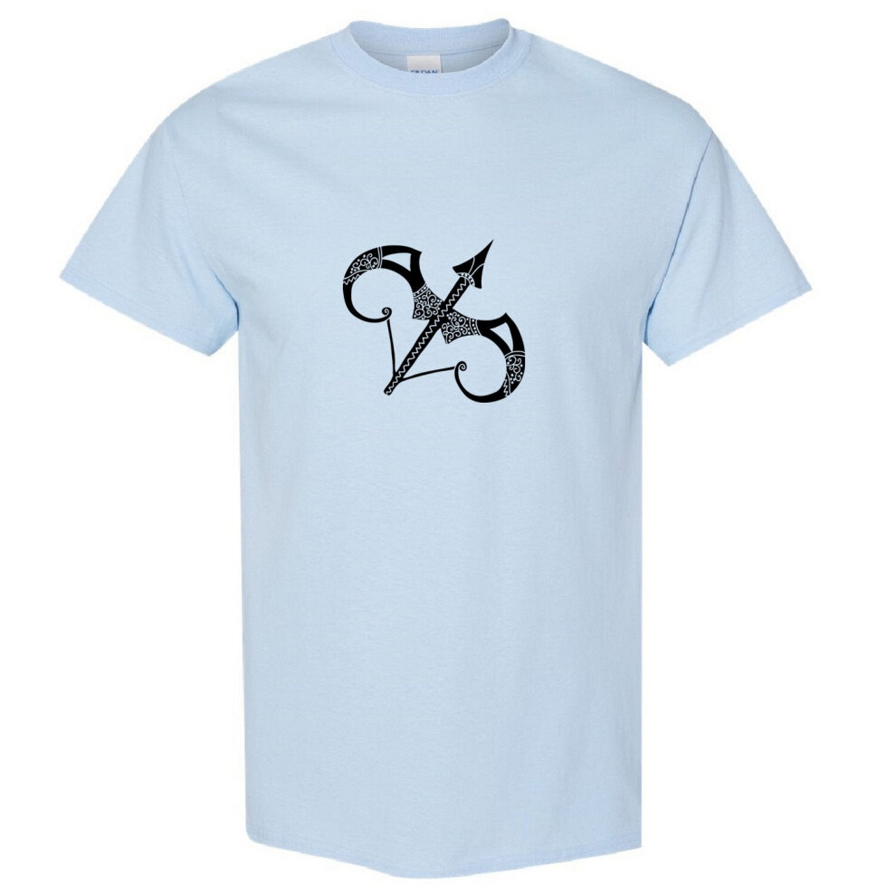 (Light Blue, S) Sagittarius Horoscopes Zodiac Symbol Star Sign Art Men T Shirt Tee Top