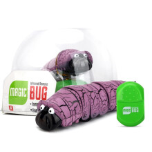 (Purple) Remote Control Caterpillar Toy Electric Infrared Simulation Worm Trick Toy