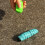 (Blue) Remote Control Caterpillar Toy Electric Infrared Simulation Worm Trick Toy 3