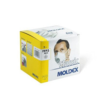 Moldex 255516 Classic FFP3 NRD Valved Mask, Non Reusable, Pack of 5