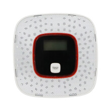 (White) Carbon Monoxide Alarm Detector EN 50291 Certified with LCD Display